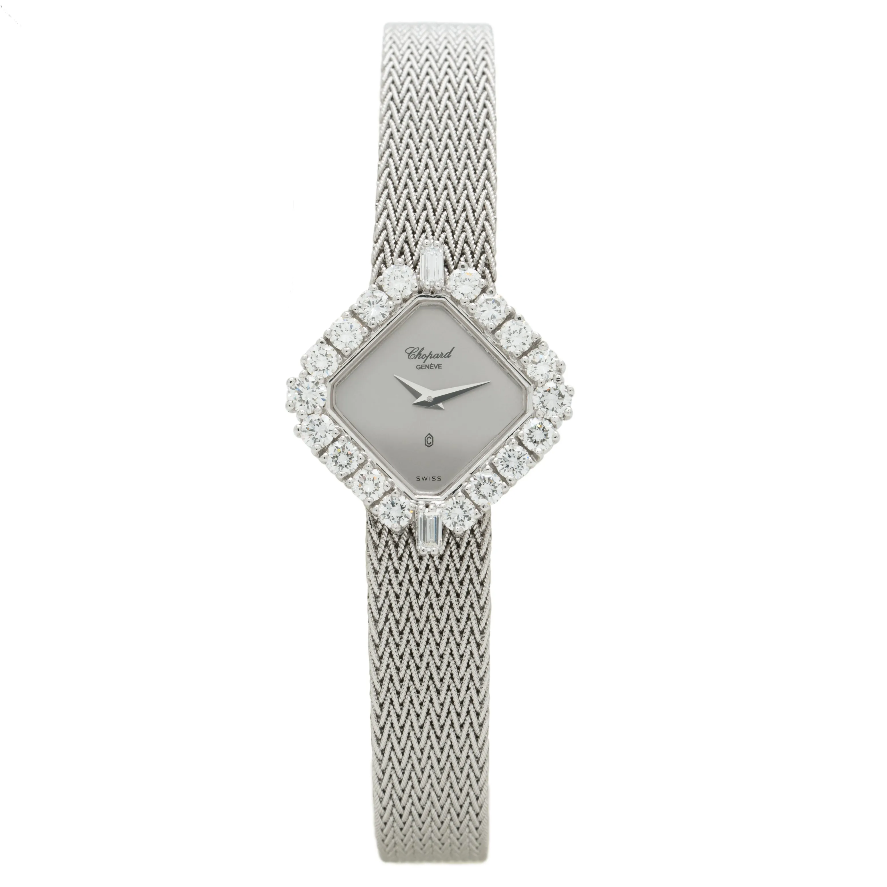 WHITE GOLD CHOPARD DIAMOND WATCH 5161
