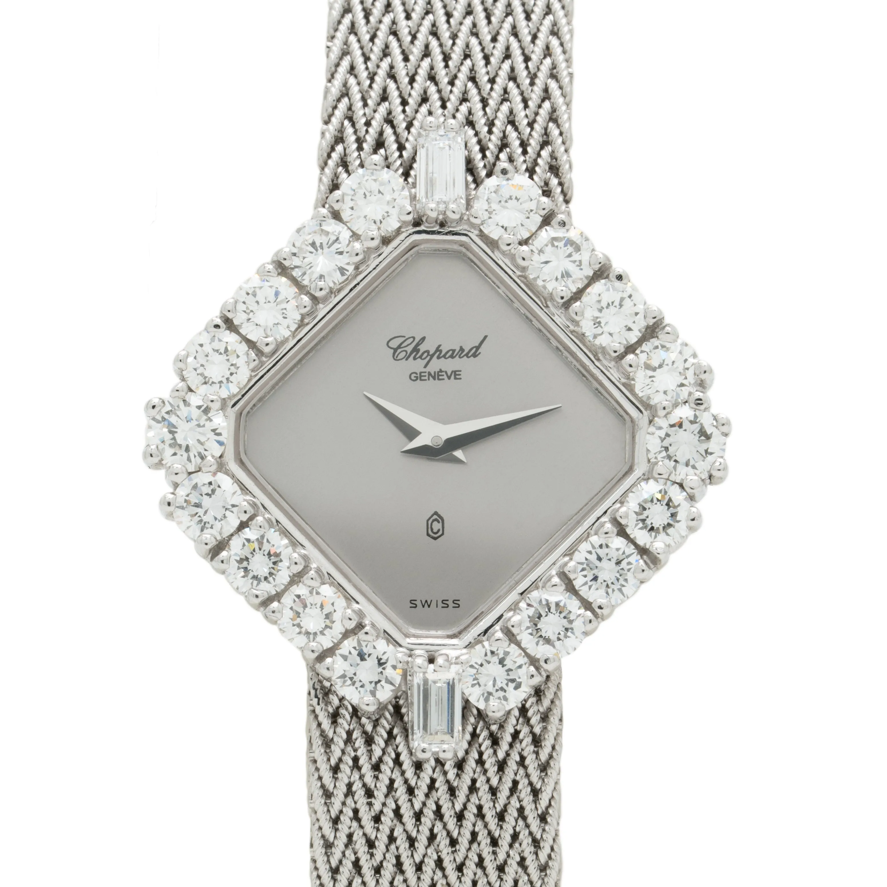 WHITE GOLD CHOPARD DIAMOND WATCH 5161