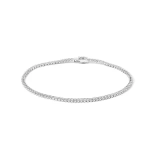 White Gold Stackable Tennis Bracelet