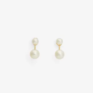 White Pearl Sister Studs | E7002P