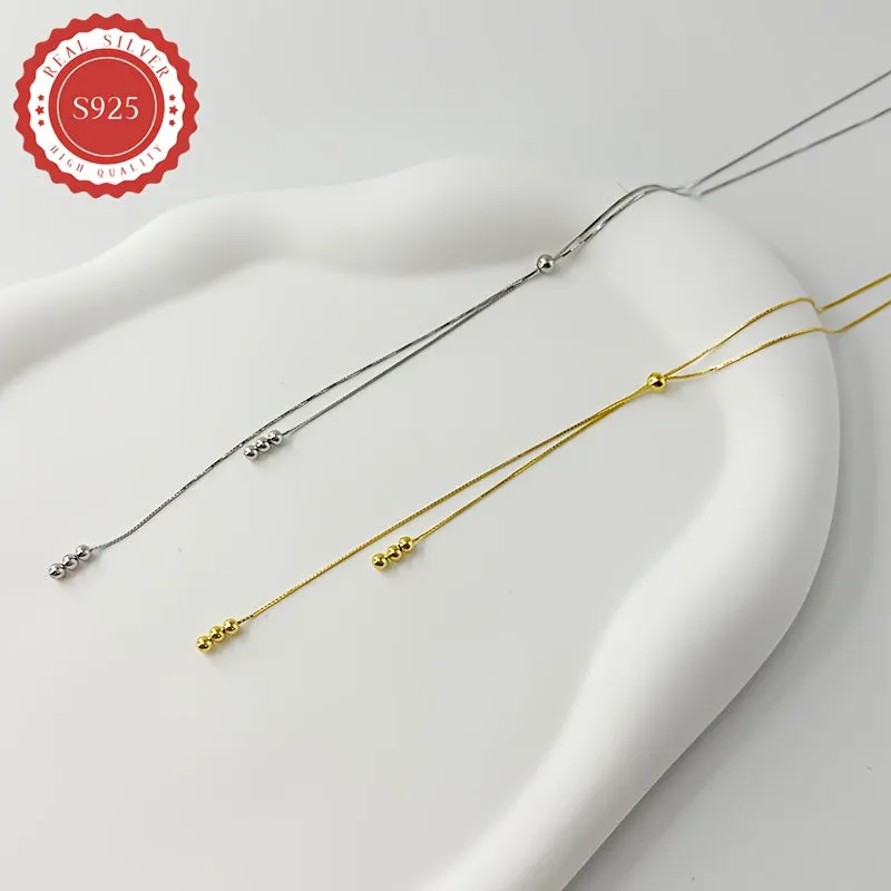 Women's Y Necklace with Tassel Bead Pendant
