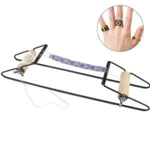 Wood Weaving Beading Loom Set for Jewelry Bracelets Necklaces Make DIY Handmade Knitting Machine Best Gifts For Kids