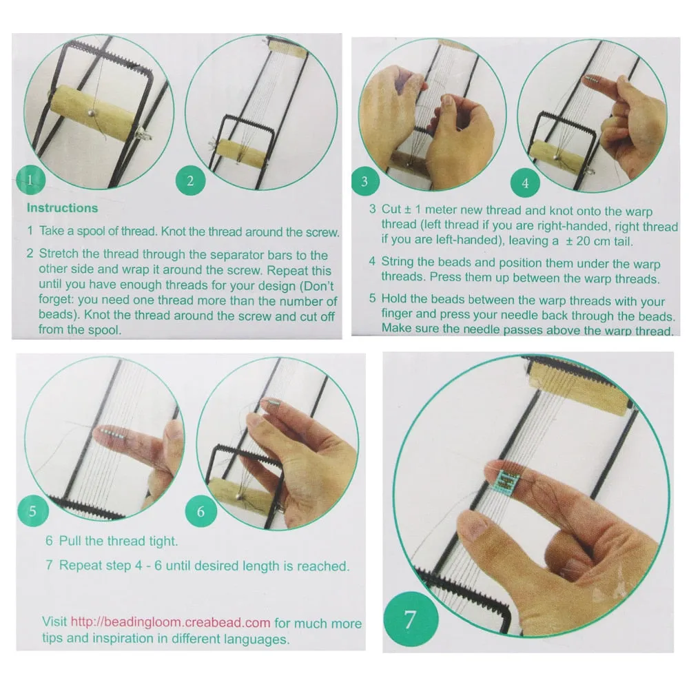 Wood Weaving Beading Loom Set for Jewelry Bracelets Necklaces Make DIY Handmade Knitting Machine Best Gifts For Kids