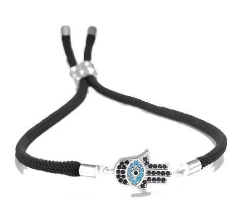 ZC20. Hamsa Hand w Evil Eye Protection Bracelets NEW!