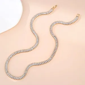 zircon claw chain full diamond necklace jltn1384